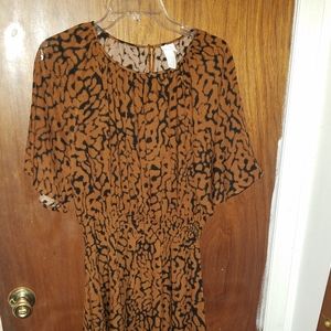 Animal print dress